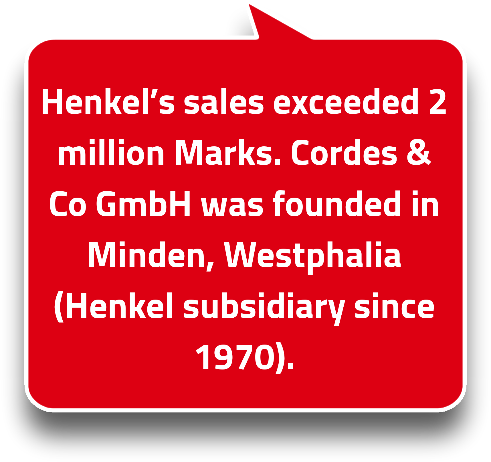 Henkel's achievements in 1906