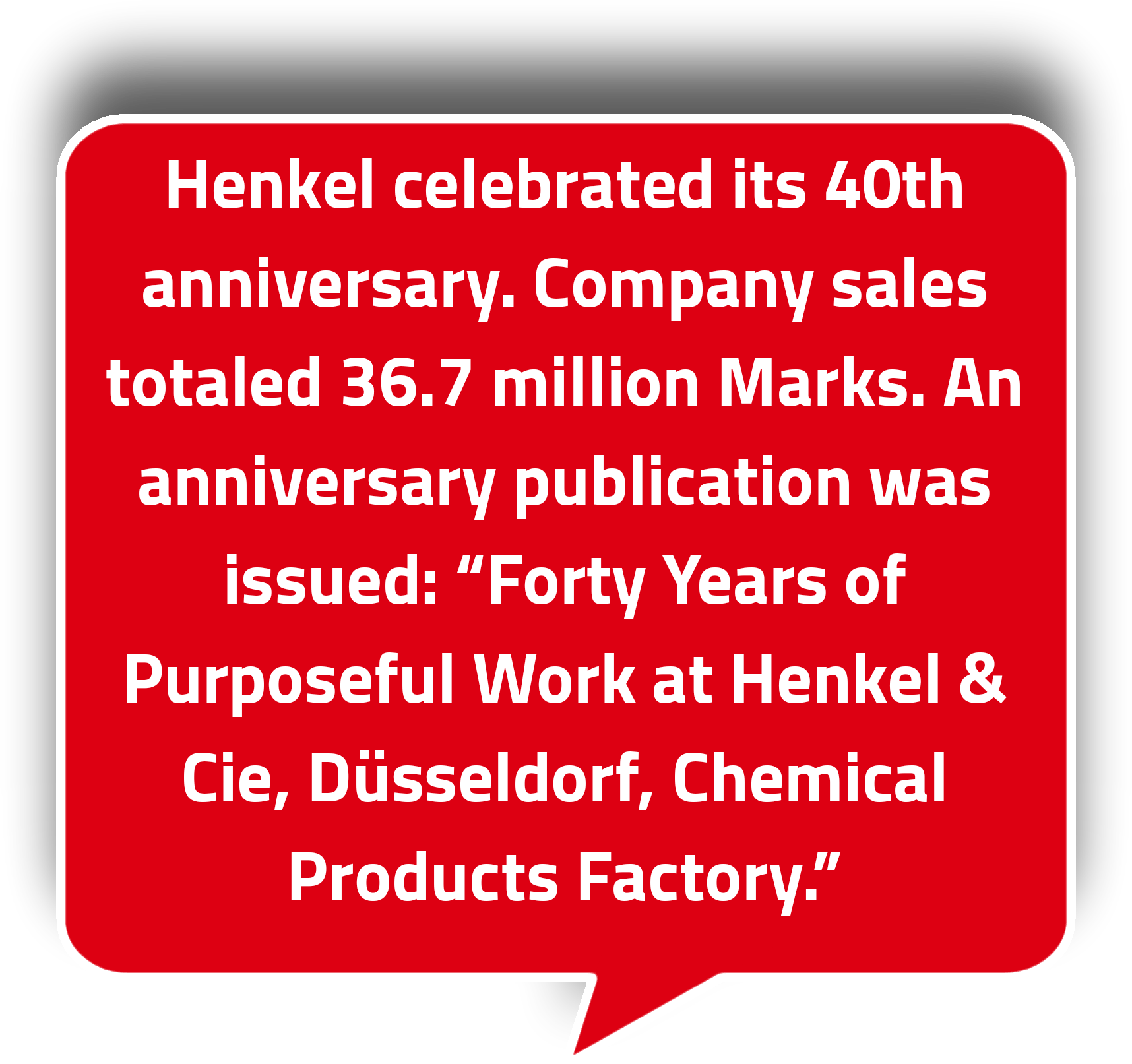 Henkel's achievements in 1916