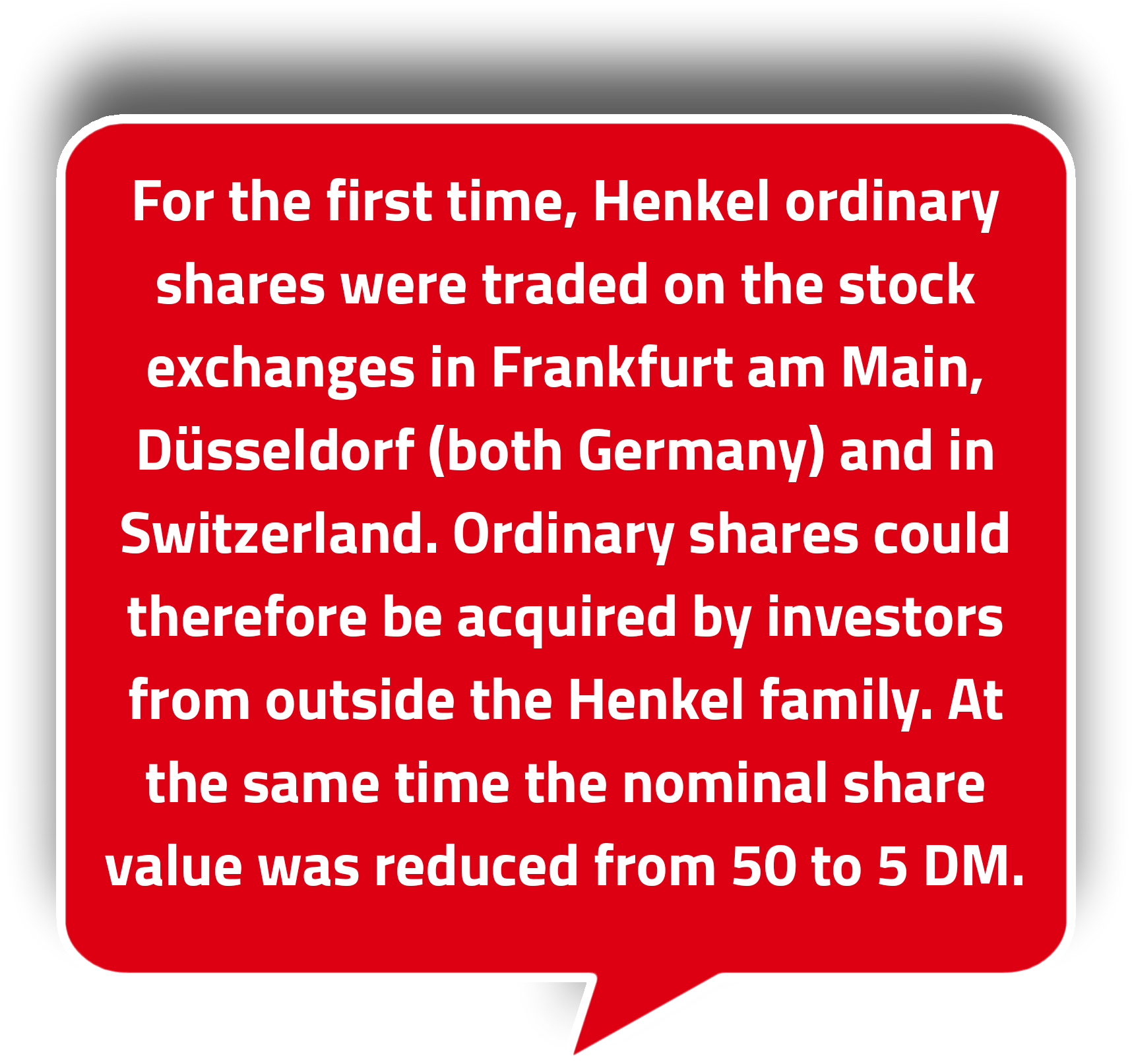 Henkel's achievements in 1996